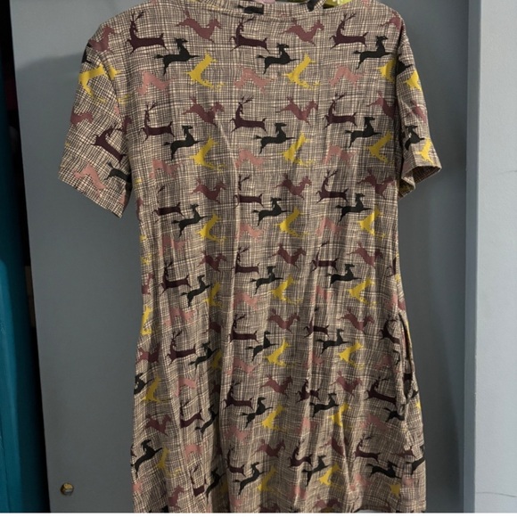 Effie's Heart Deer & Horse Tunic Top mCm retro gorgeous print POCKETs - Picture 5 of 6